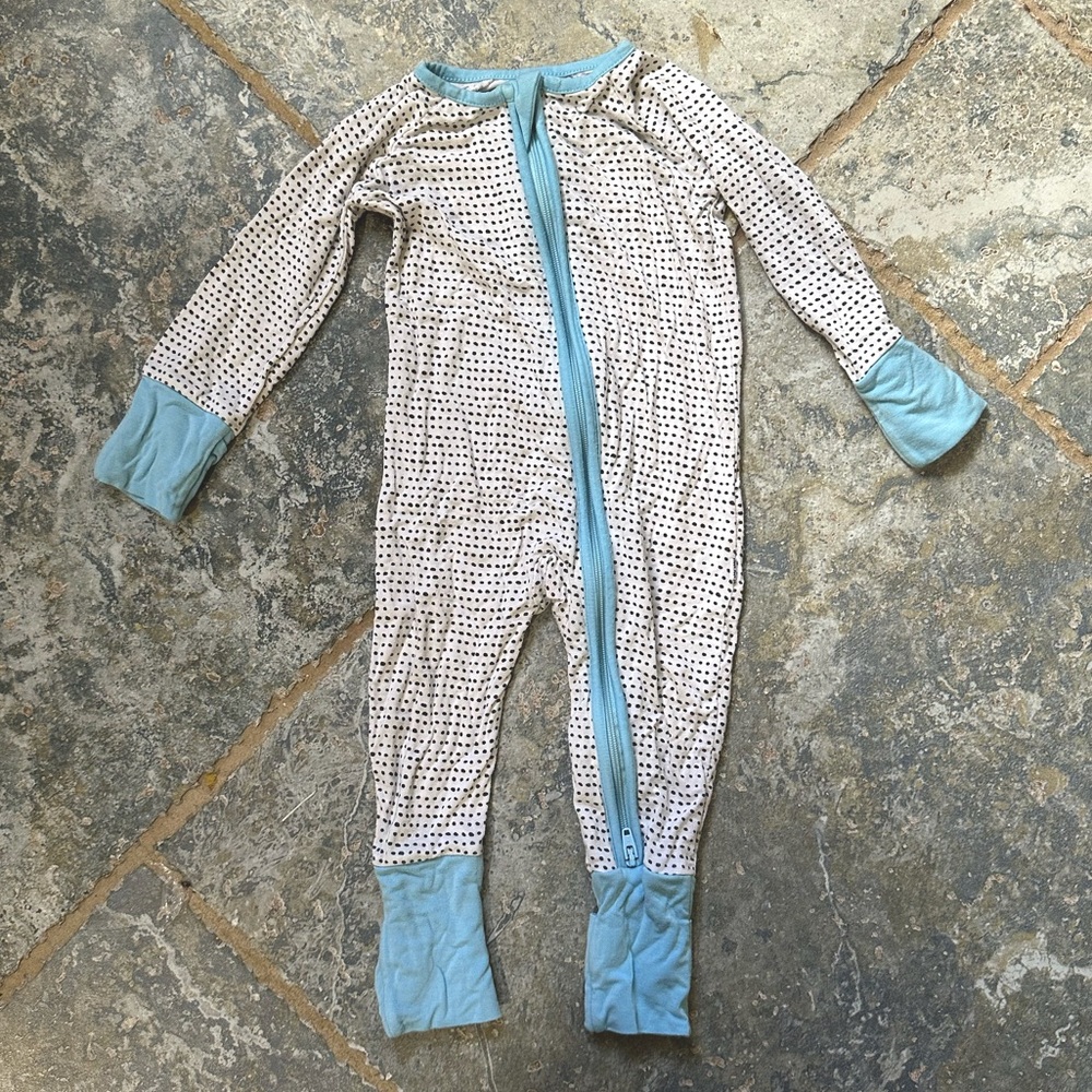 Little Sleepies 0-3 month sleeper polka dot